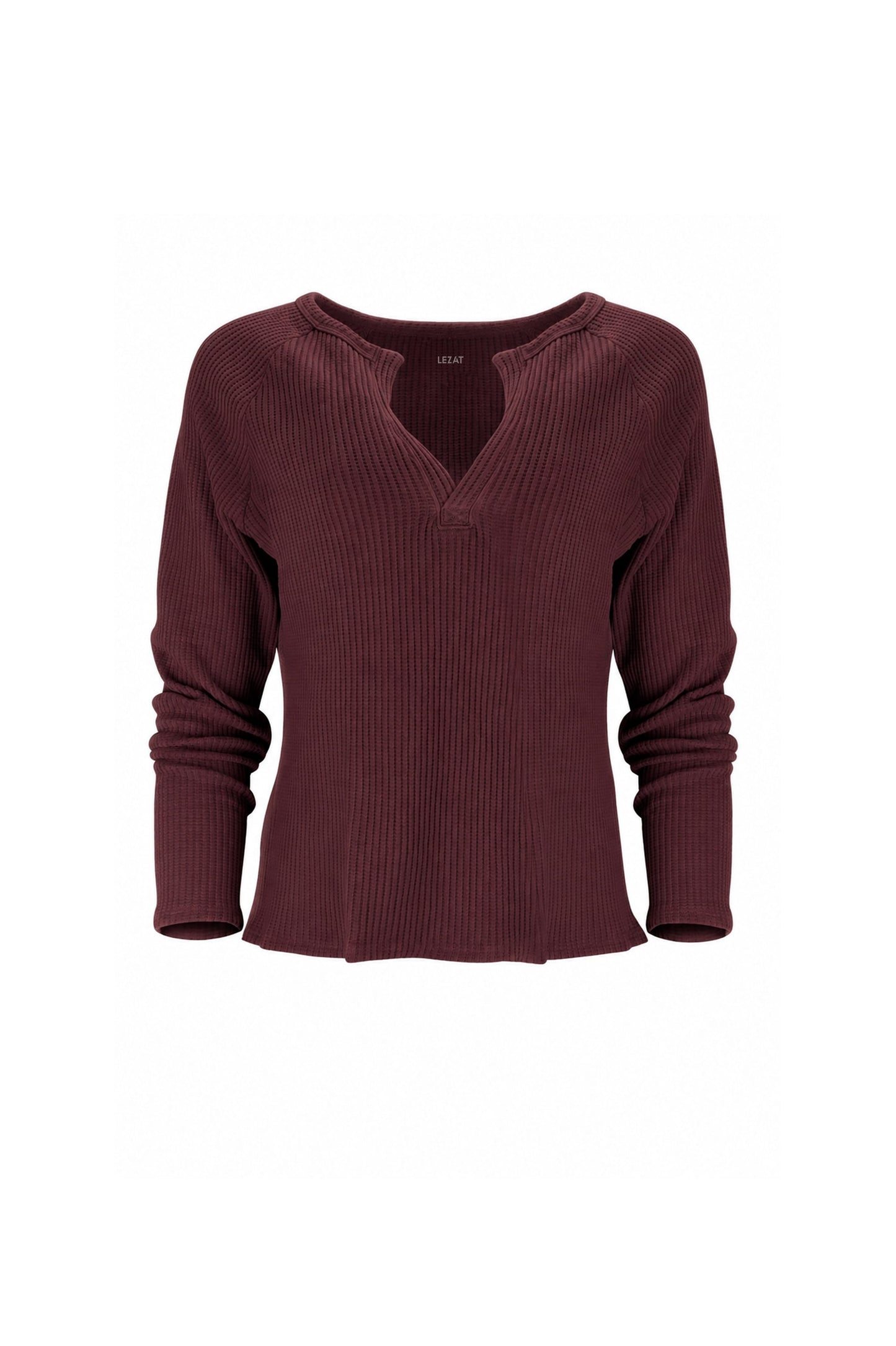 Jules Waffle Knit Organic Cotton V-Neck Pullover
